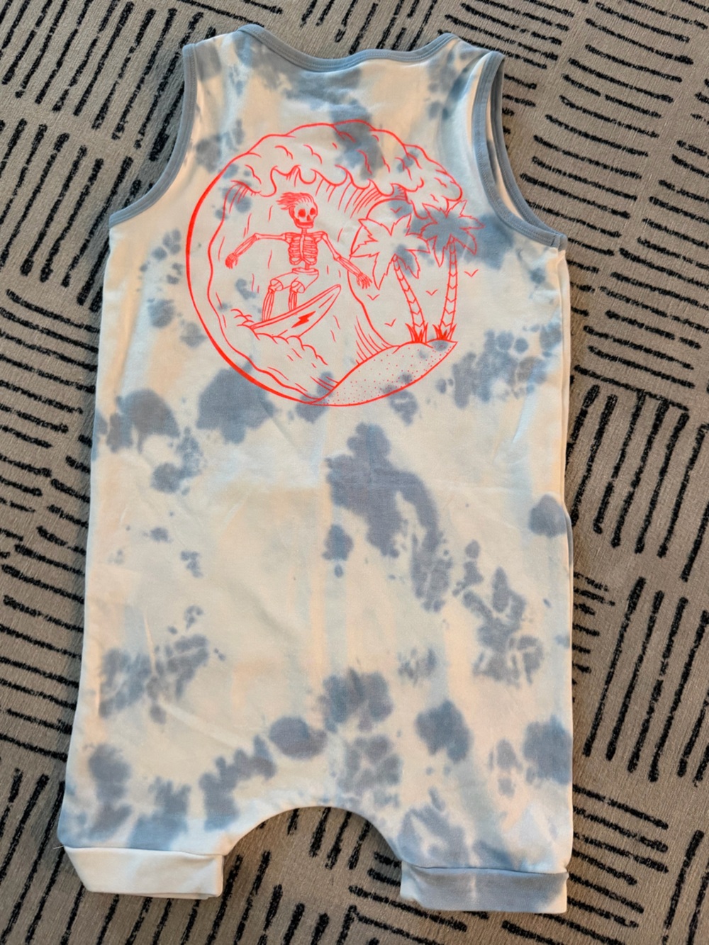 Rags Surfe Skelly tie Dye Shortiee